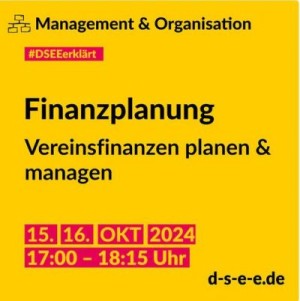 DSEE erklärt: Finanzplanung