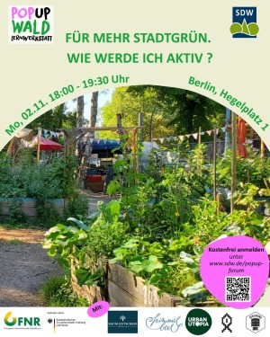 Für mehr Stadtgrün. Wie werde ich ktiv? 