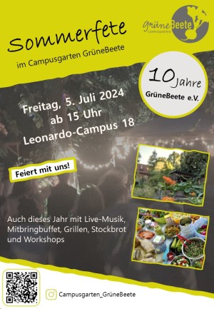 Sommerfete im Campusgarten GrüneBeete